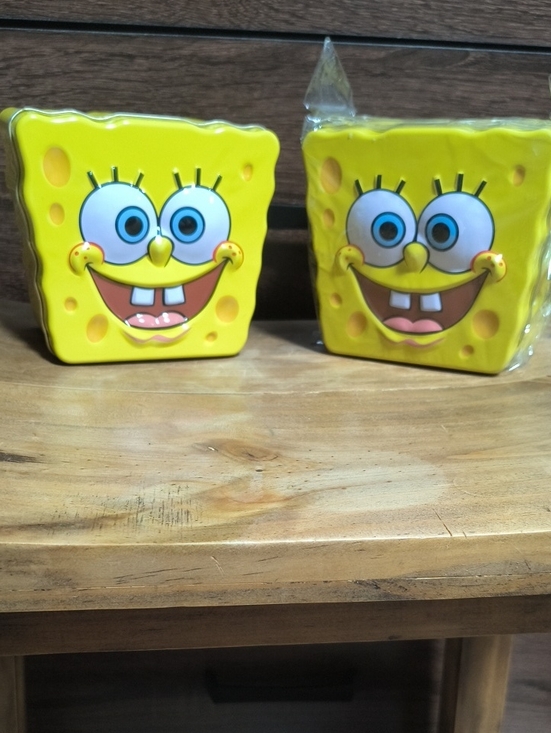 Other - SpongeBob SquarePants Yellow Face Trinket Boxes - Set of 2
